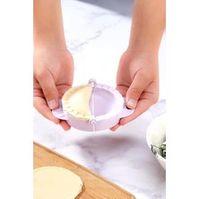 Esmo Home Porselen Diyarı Pratik Lüx Plastik Ravioli Poğaça ve Çiğ Börek Kalıbı