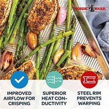 Esmo Home Nordic Ware Prizma Yarı Yaprak, Metalik
