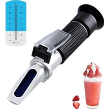Sprout Store Atc, Brix Okuyucu Ölçer Refraktometresi, Brix% 0-32 Meyvede Şeker Içeriğinin Ölçülmesi, Yedek Brix Hidrometre Seti Için Sakkarimetre Refraktometre