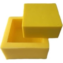 Esmo Home Kare Silikon Mum Kalıbı 4.5x4.5x2 cm (Yeşil)