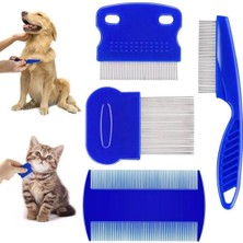 Urfakent 4'lü Bit Evcil Hayvan Tarak Seti Kedi Köpek Bit Tarak Seti Pire Tarağı