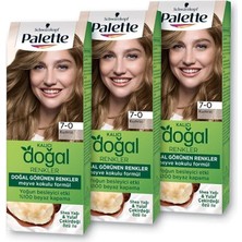 Sprout Store Kalıcı Doğal Renkler Saç Boyası 7-0 Kumral x 3 Adet