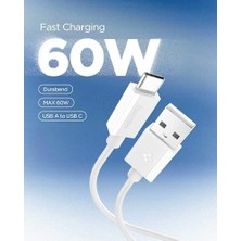 Esmo Home Usb-A To Usb-C 1 Metre Kablo 60W Güç/hızlı Şarj / 480 Mbps Data Aktarım Hızı Type-C Ekstra Dayanıklı - ACA08715