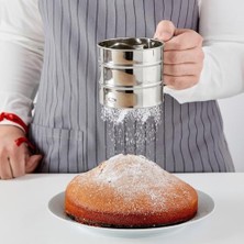 Esmo Home Perotti 15062 Farina Paslanmaz Metal Un ve Şeker Eleği- Pratik Un Eleği- Paslanmaz Un Eleği 12 cm