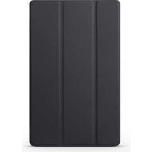 Yenibağ Lenovo M10 TB-X306F Gen.2 ile Uyumlu Arkası Transparan Standlı Katlanabilir Tablet Kılıf Siyah