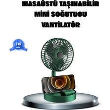 Urfakent Katlanabilir Şarjlı Mini Fan 3 Kademeli Hız Ayarlı Taşınabilir