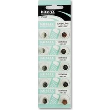 Abnturk 10 Lu(1 Paket) Düğme Pil 1.55V Ag5