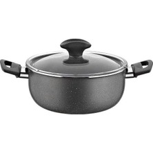 Esmo Home Papilla Fred 20 cm Tencere, Gri Kırçıllı