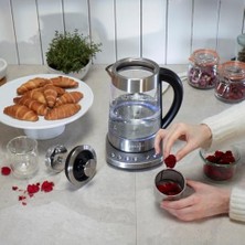 Esmo Home Dexart WK-0816G Teacraft Çay Makinesi ve Su Isıtıcı, Metalik
