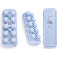 Esmo Home Silikon Buz Kalıbı 2'li Set Kırmızı ve Mavi