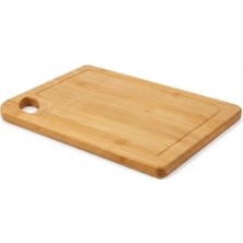 Esmo Home DECONOX%100 Doğal Bambu Kesme Tahtası ve Kesme Panosu - 34X24 cm Yıkanabilir Dikdörtgen Doğrama Tahtası