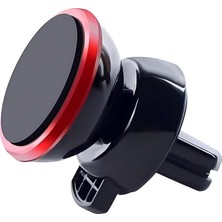 Sprout Store Araç Telefon Tutacağı Güçlü Mıknatıs / 360° Dönme/metal Gövde, Manyetik Cep Telefonu Tutacağı, Tüm Telefonlar Için Gösterge Panelinde Yapıştırma, 6 Mıknatıslı Son Teknoloji, Kırmızı