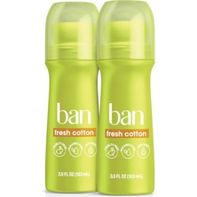 Esmo Home Ban Fresh 24 Saat Görünmez Terlemeyi Önleyici, Kadınlar ve Erkekler Için Roll-On Deodorant, Koltukaltı Islak Koruyucu, Kokularla Mücadele Malzemeleri Ile, 3,5 Oz, 2'li Paket