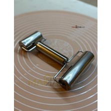 Esmo Home Hamur Rulo Mutfak Rulo Hamur Açma Aleti Kurabiye Rulosu Hamur Açma Makinesi Mutfak Pişirme Silindiri Hamur Açma Silindiri Pişirme Aracı (1, Metal)