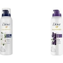 Esmo Home Dove Duş Köpüğü Depply Nourishing 10 Kat Daha Yoğun Köpüğe Sahip Formül 200 ml ve Dove Duş Köpüğü Açai Yağı Yoğun Köpük 200 ml