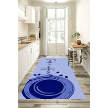 Özgürce Şık Dijital Baskılı Kaymaz Mutfak Halısı, Yıkanabilir ve Modern Tasarım