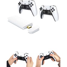 Ronanna Çift Oyun Kollu 4K Hd Ekran Nostaljik 20.000 Oyunlu Beyaz Game Stick - Lisinya
