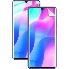Esmo Home Mi 10 Lite ile Uyumlu Pet Full Ekran Koruyucu Siyah