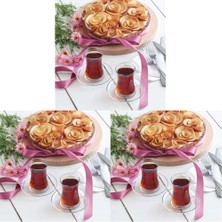 Esmo Home Lav Duru 6'lı Çay Bardağı 3lü Paket