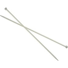 Esmo Home Benim Marifetlerim - Beyaz Düz Örgü Şişi 3 Numara