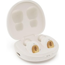 Esmo Home Kulaklık - Kompakt Bluetooth 5.0 Kulaklık, Hızlı Şarj Fonksiyonu ve Şarj Kutusu ile 28 Saate Kadar Çalma Süresi, Çevre Dostu Bambu Tasarım
