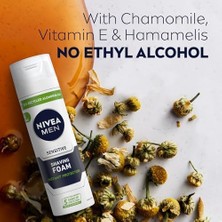 Esmo Home Men Erkek Hassas Tıraş Köpüğü 200 Ml, Hassas Ciltlere Özel Hızlı Koruma, Yanma Karşıtı, Alkolsüz Formül