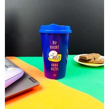 Esmo Home Giftmoda 2'li Bu Hayat Sana Güzel Tasarımlı Plastik Kahve Bardağı