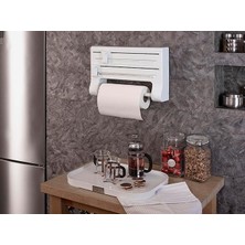 Misda Store Mutfak Folyo/havlu Tutucusu-Beyaz M-E81-01