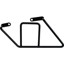 Sprout Store Speed 400 - Scrambler 400 x - Motosiklet Çanta Sabitleme Aparatı, Siyah Boyalı Metal Boru Büküm (Sol Tek)