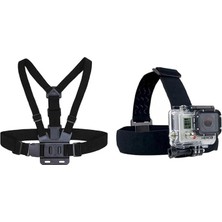 Sprout Store Aksiyon Kameralara Uyumlu Kafa Bandı ve Göğüs Bandı Aksesuar Seti
