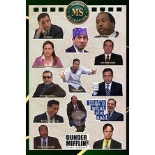 Sprout Store Office Temalı Sticker Seti 14 Adet – Dunder Mifflin, Funny Meme Laptop & Ajanda Sticker