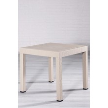 Sprout Store 80X80 Camsız Cappucino Masa - Bahçe&balkon&teras