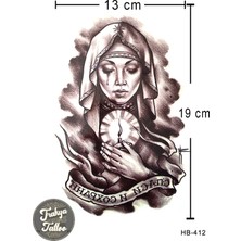 Trakya Tattoo 1-2 Hafta Kalıcı Yarım Kol Rahibe Kadın Geçici Dövme