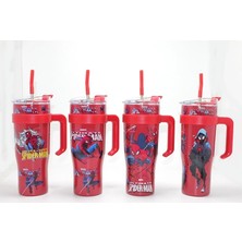 Urfakent Sevimli Spiderman Pipetli Termos & Suluk ALK4713