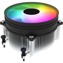 Sprout Store Nebula Rgb Düşük Profilli Cpu Soğutucu, Am4/am5, 95 W Tdp, 95 mm Rgb Fan, Dahil Premium Termal Bileşik, Bakır Ekleme Tabanı, 4 Pinli Fan Konnektörü
