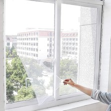 Sprout Store Luas Pencere Sinekliği, Çift Kanat Beyaz Tül Sineklik, Sivrisinek Ağı, Sinek Böcek Tutucu, Aparatlı Cam Sinek Teli, Kolay Montaj 150 cm