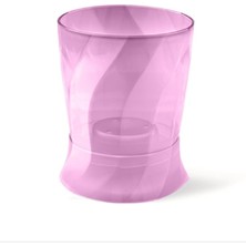 Sprout Store Ayaklı Kristal Orkide Saksı 1,3 Litre Şeffaf Mor Şeffaf Mor