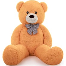 Sprout Store cm Papyonlu Sevimli Peluş Şaşkın Ayı - Sevgiliye Özel Hediye Kahverengi