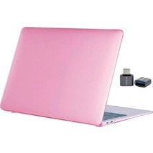 Sprout Store MacBook Pro 16.2 Inç Kılıf A3403 A3186 A2991 A2780 A2485 Uyumlu | M4 M3 M2 M1 Kristal Şeffaf Sert Kapak Parlak Pürüzsüz Yüzey Hard Case Koruyucu Açık Pembe