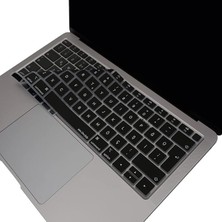 Sprout Store Türkçe Q Silikon Klavye Koruyucu MacBook Air 13 Retina Uyumlu A1932 A2179 A2337 M1 | Iso Uk Ters L Enter | Tr Q Klavye Kaplama Siyah