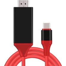 Sprout Store C - HDMI Kablosu 1,8 M 4k, Usb-C HDMI Adaptörü MacBook Pro, iPad Air, Chromebook, Surface Book, Galaxy S20 S22 ve Daha Fazlası Için HDMI Usbc Konnektörü