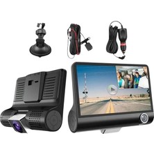 Sprout Store Içi Kamera 4'' LCD Ekran 3 Kameralı 170° Geniş Açı 1080P G-Sensör Gece Görüşlü Uyumlu Yol Kayıt