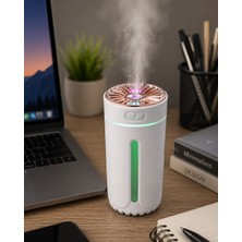 Flamex 5 Esans Hediyeli Araç Difüzörü Nemlendirici LED Işıklı Buhar Cihazı