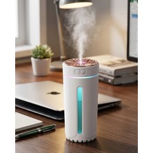 Tech Butiq Mini Araç Nemlendirici 5 Esans Hediyeli USB Işıklı Koku Difüzörü