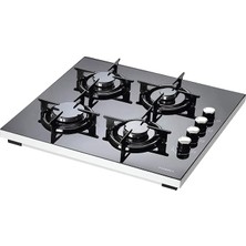 40TSHDF Lpg'li Cam Setüstü Ocak, Siyah