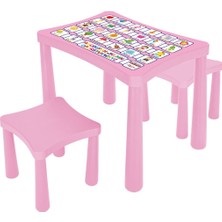 Alvera Collection 03 493 Story Iki̇ Tabureli̇ Masa (Pembe)