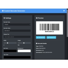 Harun Pehlivan Custom Barcode Generator