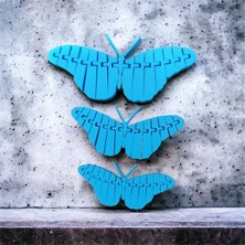 Özgürce Renkli Kelebek Dekoratif Seti, Şık ve Zarif Ev Dekoru Aksesuarları