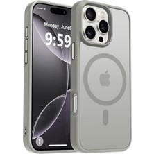 Misda Store Güçlü Manyetik iPhone 14 Pro Max Telefon Kılıfı, [mag-Safe ile Uyumlu] [askeri Düzey Düşme Koruması] [güçlü Silikon Kenarlar] Ince Yarı Saydam Mat Koruyucu Kılıf, Gri