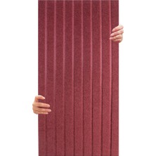 CetKing Akustik ve Dekoratif Lambiri Desenli Keçe Panel 45X90 cm / 2 Adet / 0,81 M² Bordo